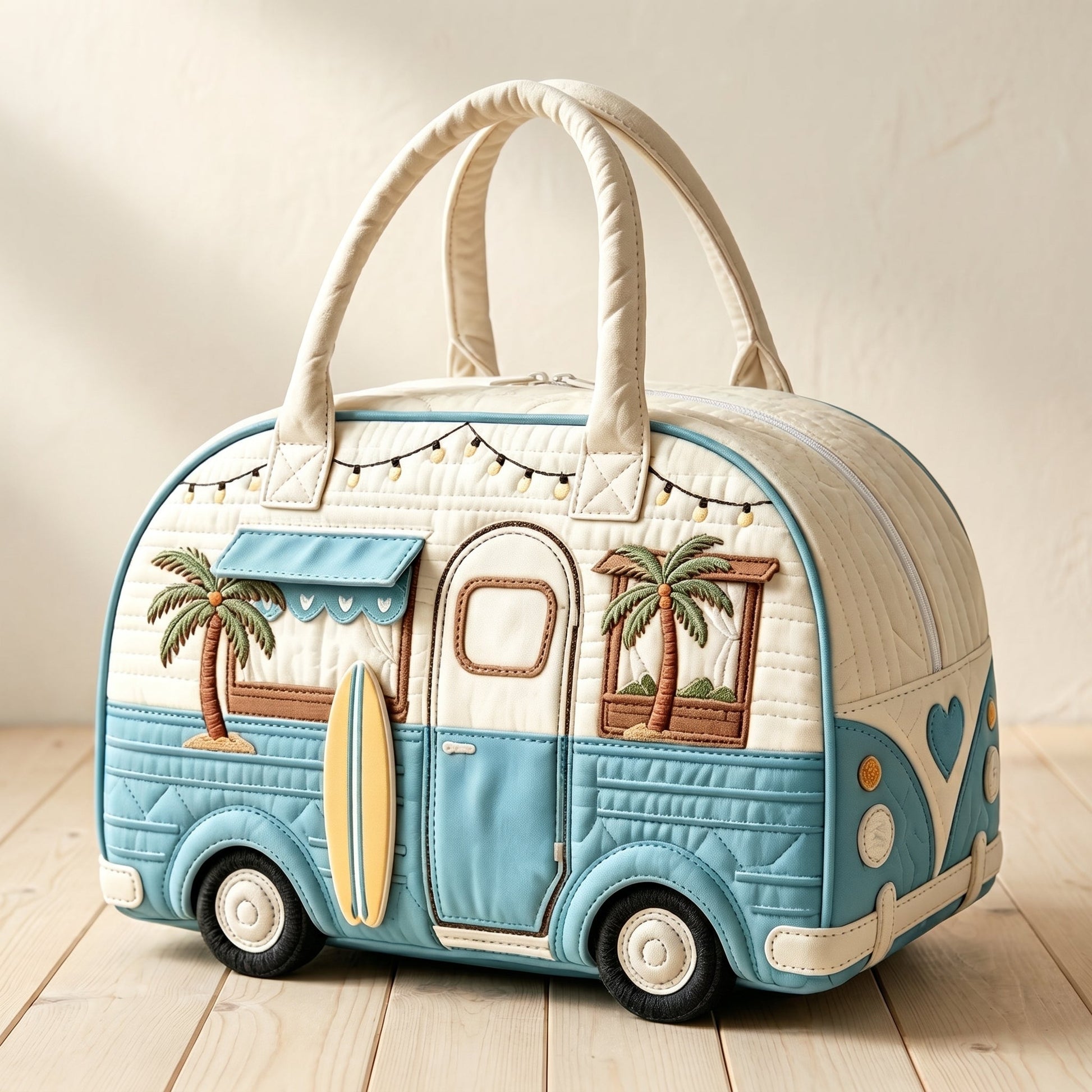 Hippie Bus Weekender — Coastal Surfer Camper — hero three-quarter view