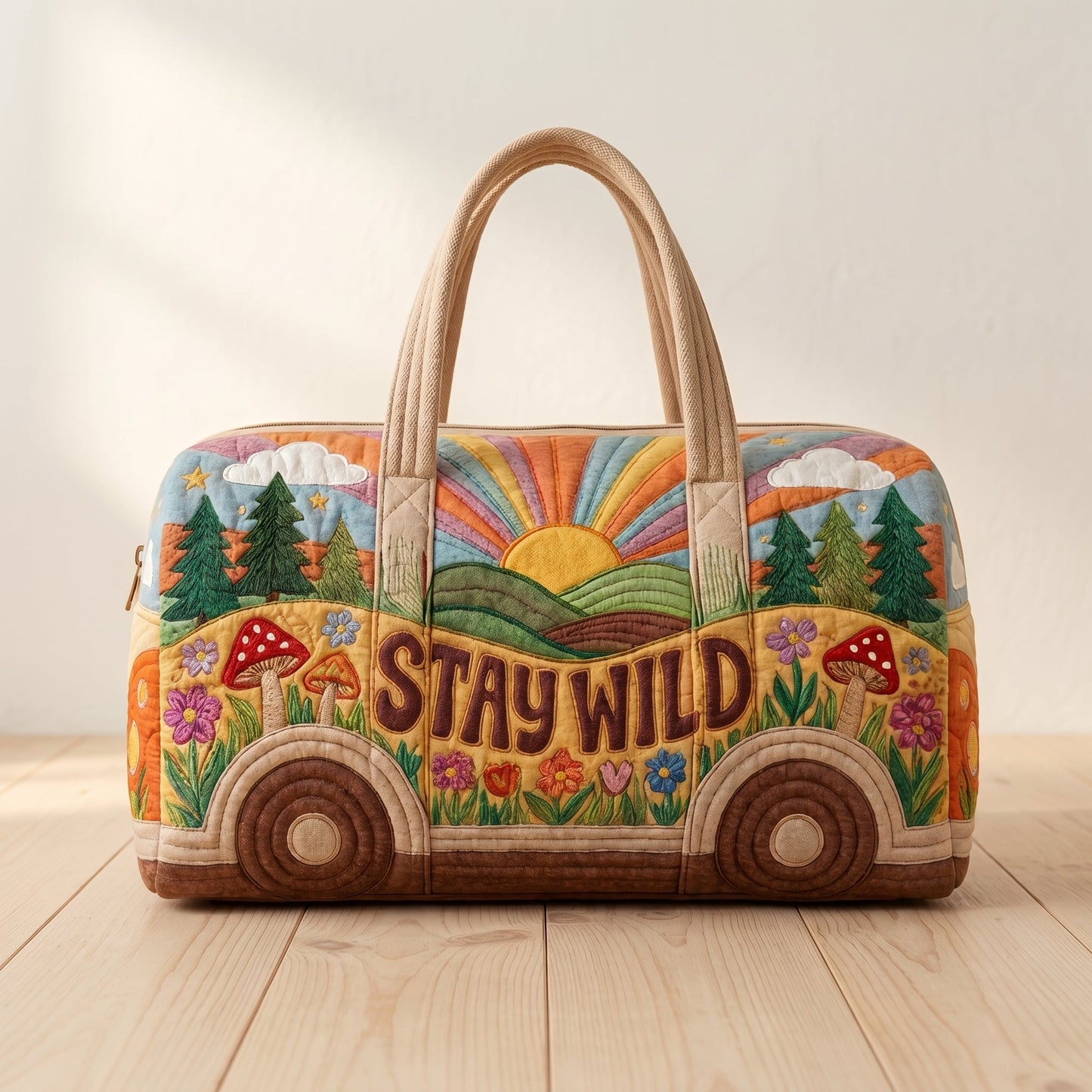 Hippie Bus Weekender — Stay Wild Forest — side profile