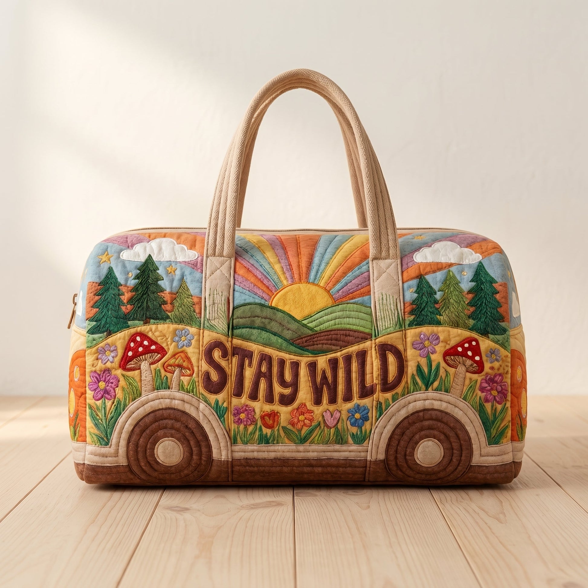 Hippie Bus Weekender — Stay Wild Forest — side profile