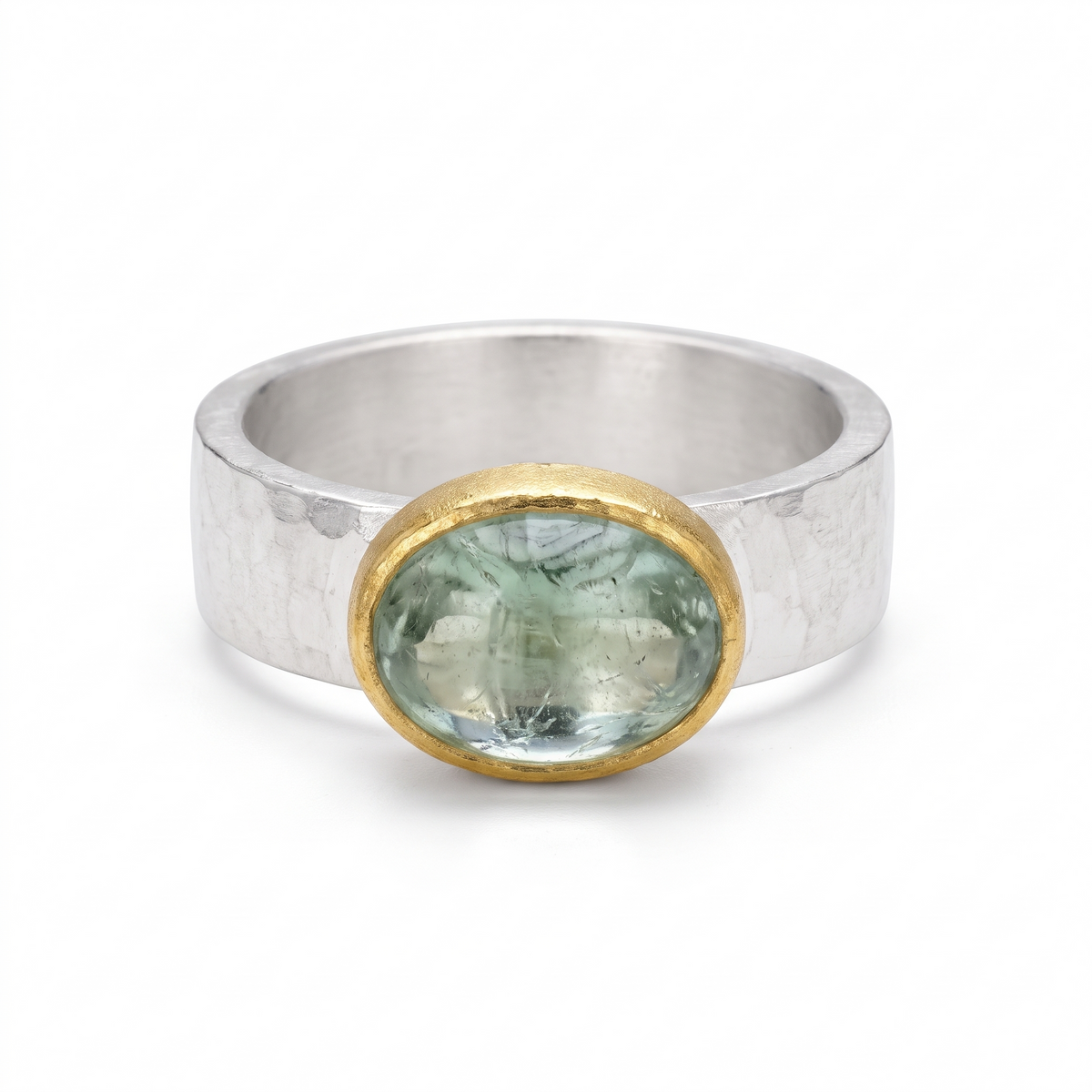 Grønn Krystall Ring