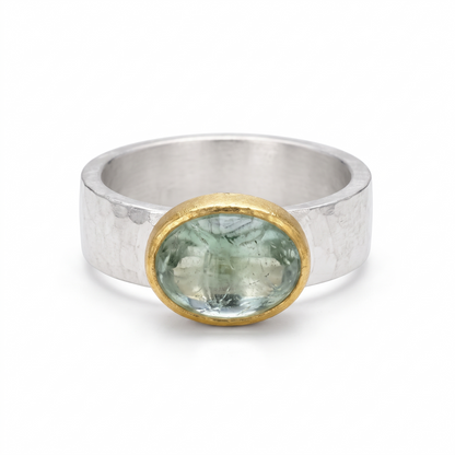 Grønn Krystall Ring