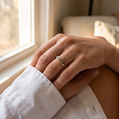 Gull Krystall Ring
